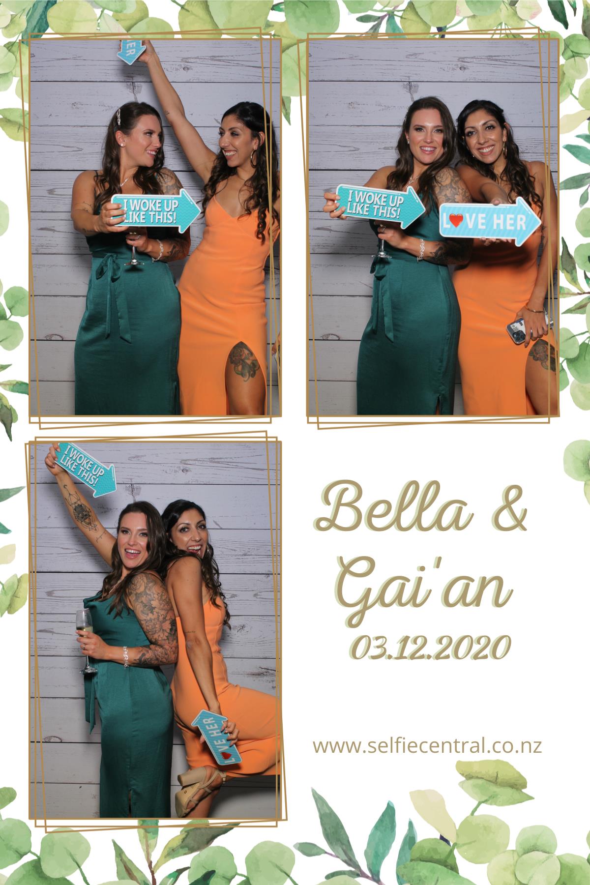 Bella & Gai'an's wedding | View more photos from the event at gallery.photobooth.co.nz/u/SelfieCentral/Bella-Gaians-wedding